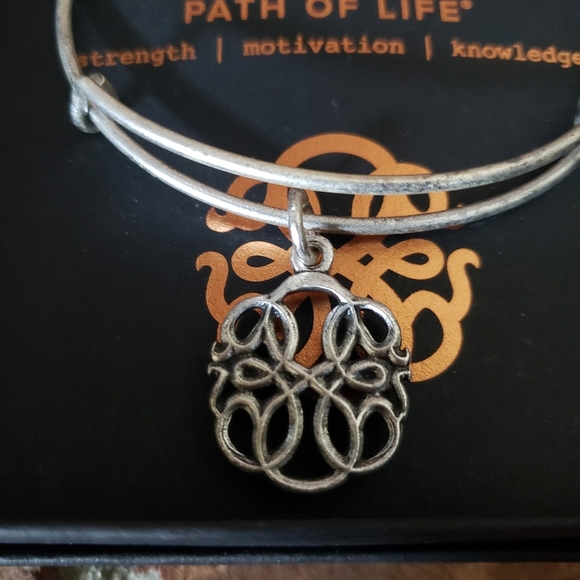 NWT Alex & Ani Silver Path of Life Bracelet - Picture 2 of 3